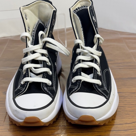Converse Black and White High-Top Platform Sneakers . Size 5. - Picture 3 of 7
